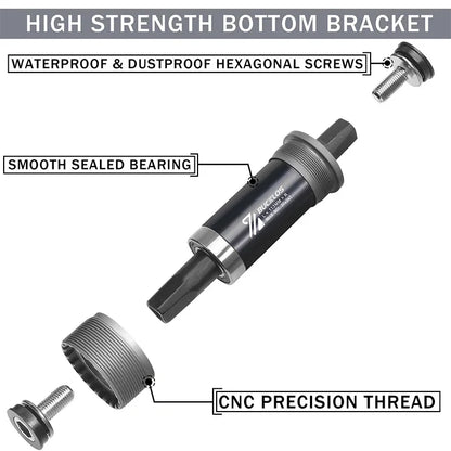 Bike Bottom Bracket - BSA BB68 Sealed Bearing Square Threaded - Bascora