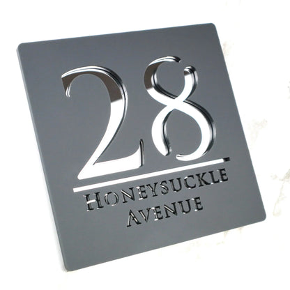Letrero de acrílico personalizado con números de casa modernos, placa con letras 3D para puerta, dirección, calle, nombre, decoración del hogar