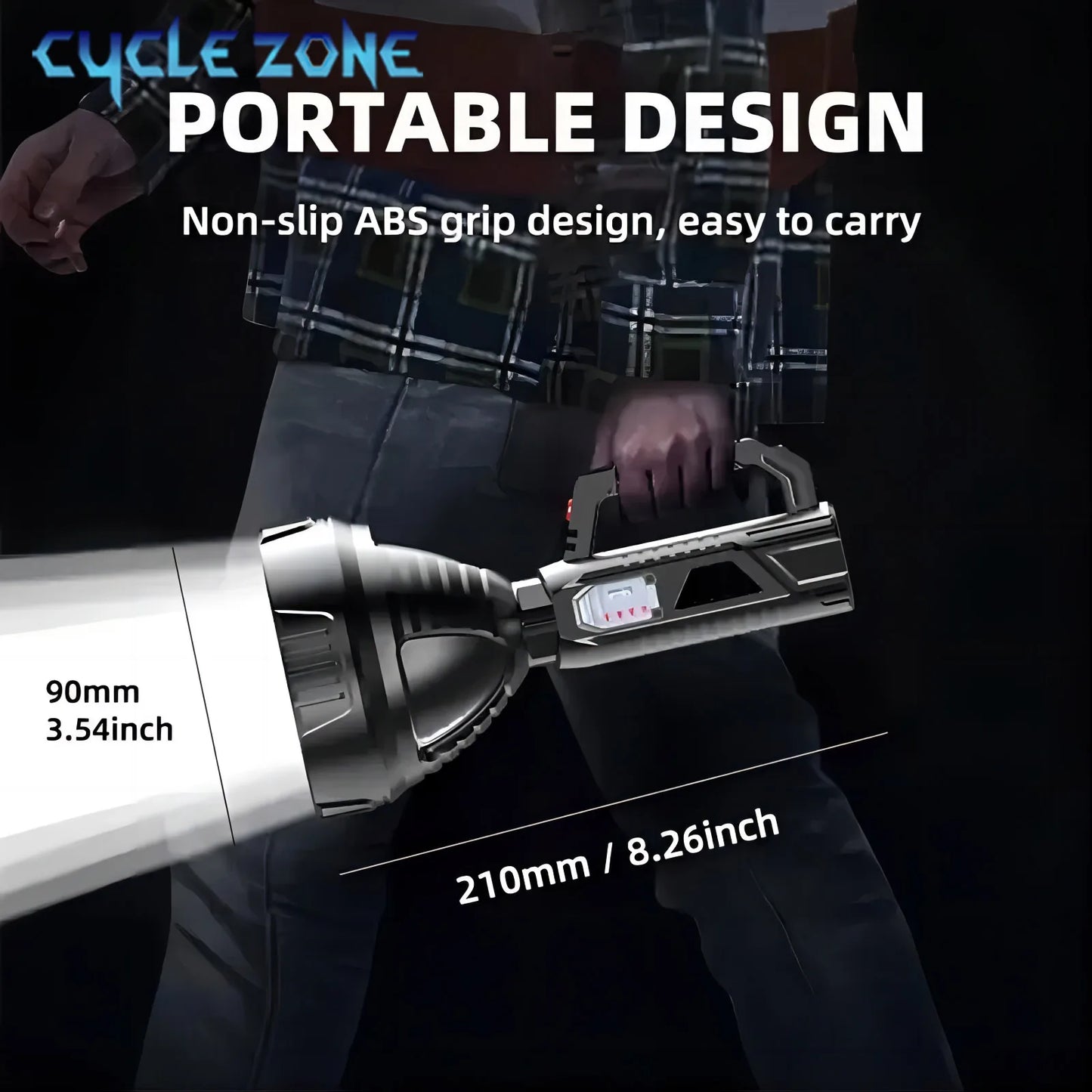 Portable Rechargeable Searchlight - Multi-Purpose Outdoor Lantern