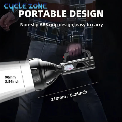 Portable Rechargeable Searchlight - Multi-Purpose Outdoor Lantern - Bascora