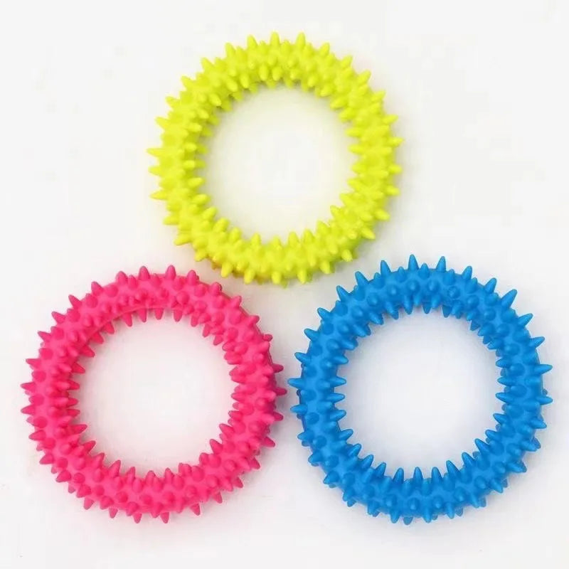 Jouets à mâcher en caoutchouc pour petits chiens - Résistants aux morsures, pour l'entraînement et le nettoyage des dents
