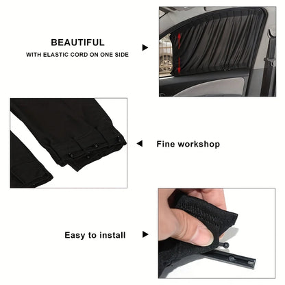 Car Sunshade | Side Window Sunshade Gear | Sunshade Curtain - Bascora
