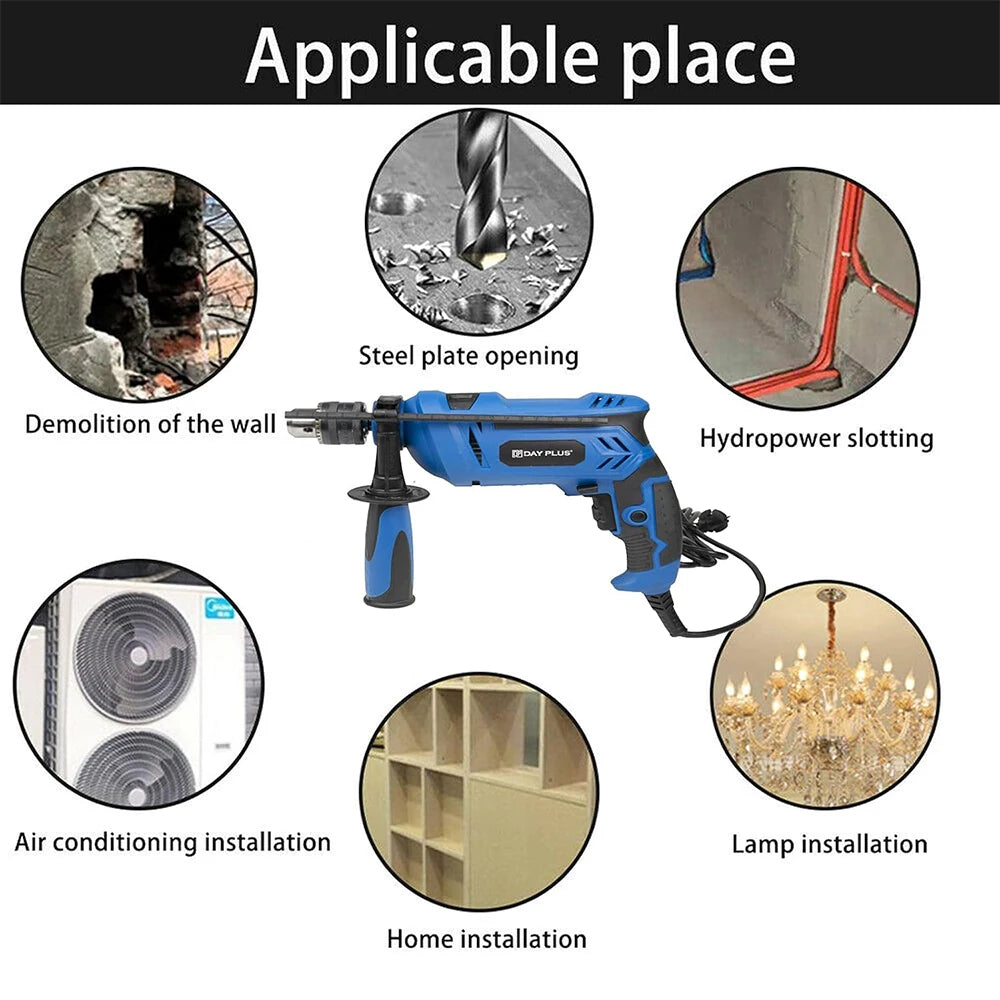Hammer Drill 240V - 850W Corded Electric Impact Drill