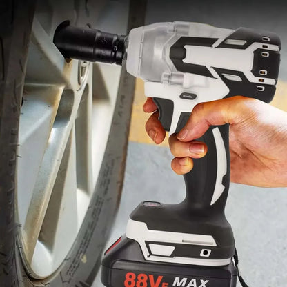 1000Nm 21V Cordless Electric Impact Wrench with 2 Batteries