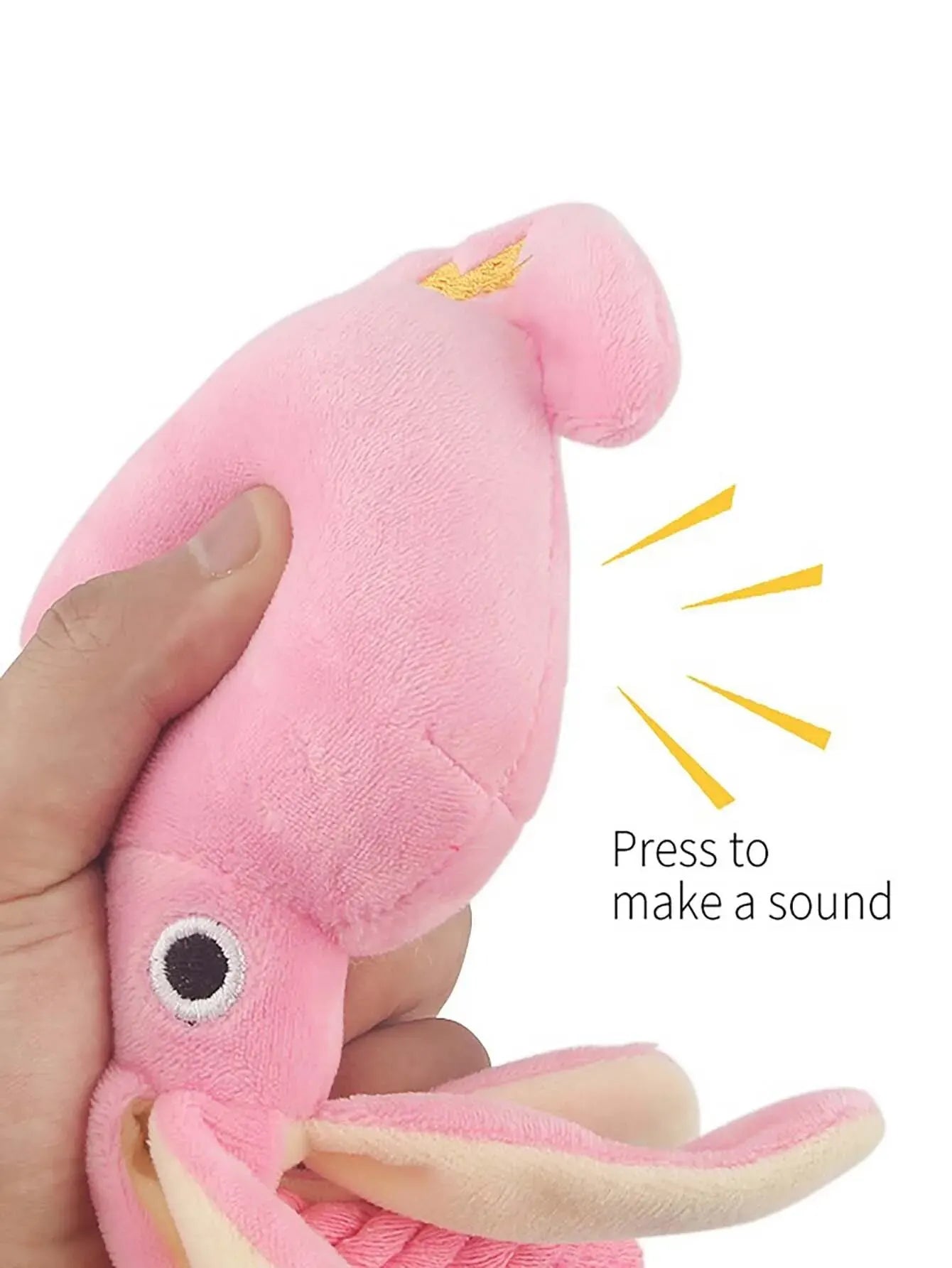 Jouet en peluche pieuvre pour animaux de compagnie – Jouet interactif résistant aux morsures pour chiens et chats