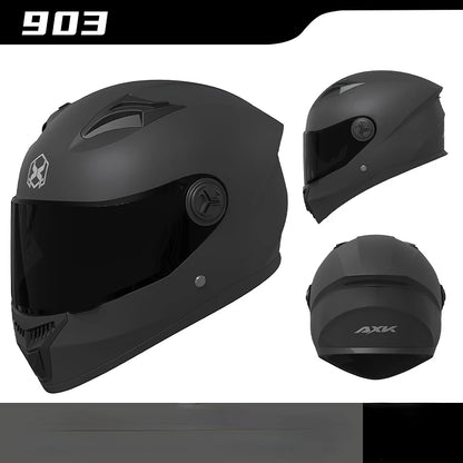 Double Visor Motorcycle Helmet - Racing Full Face - Bascora