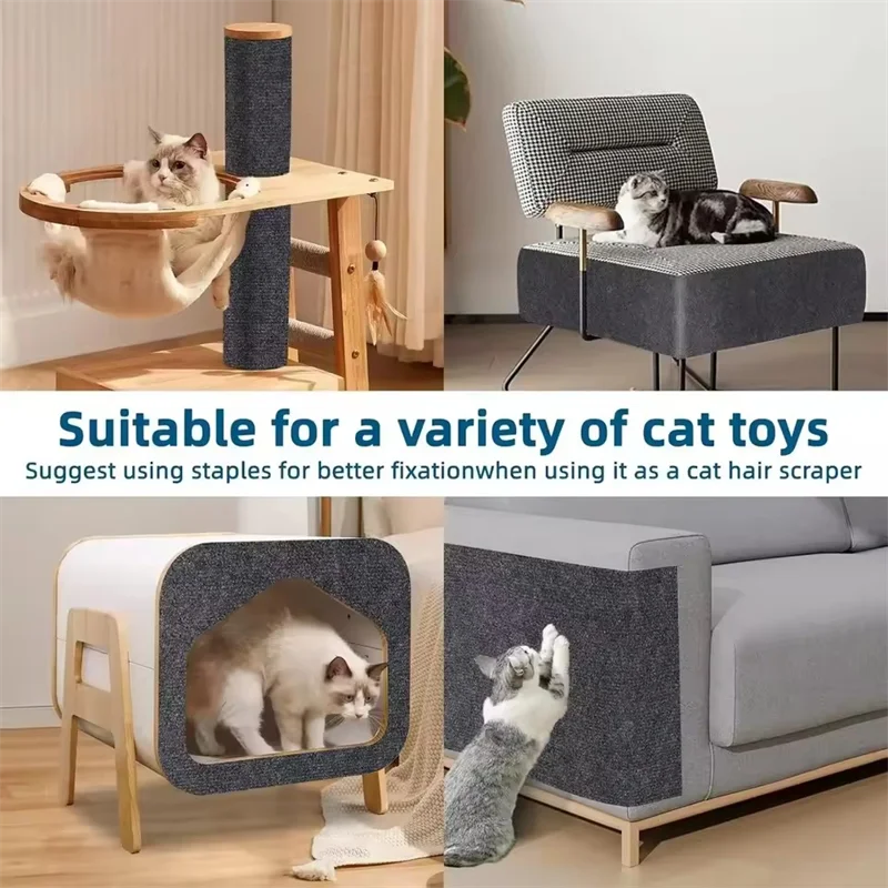 Protector de sofá para rascadores de gatos - Tapete autoadhesivo para muebles