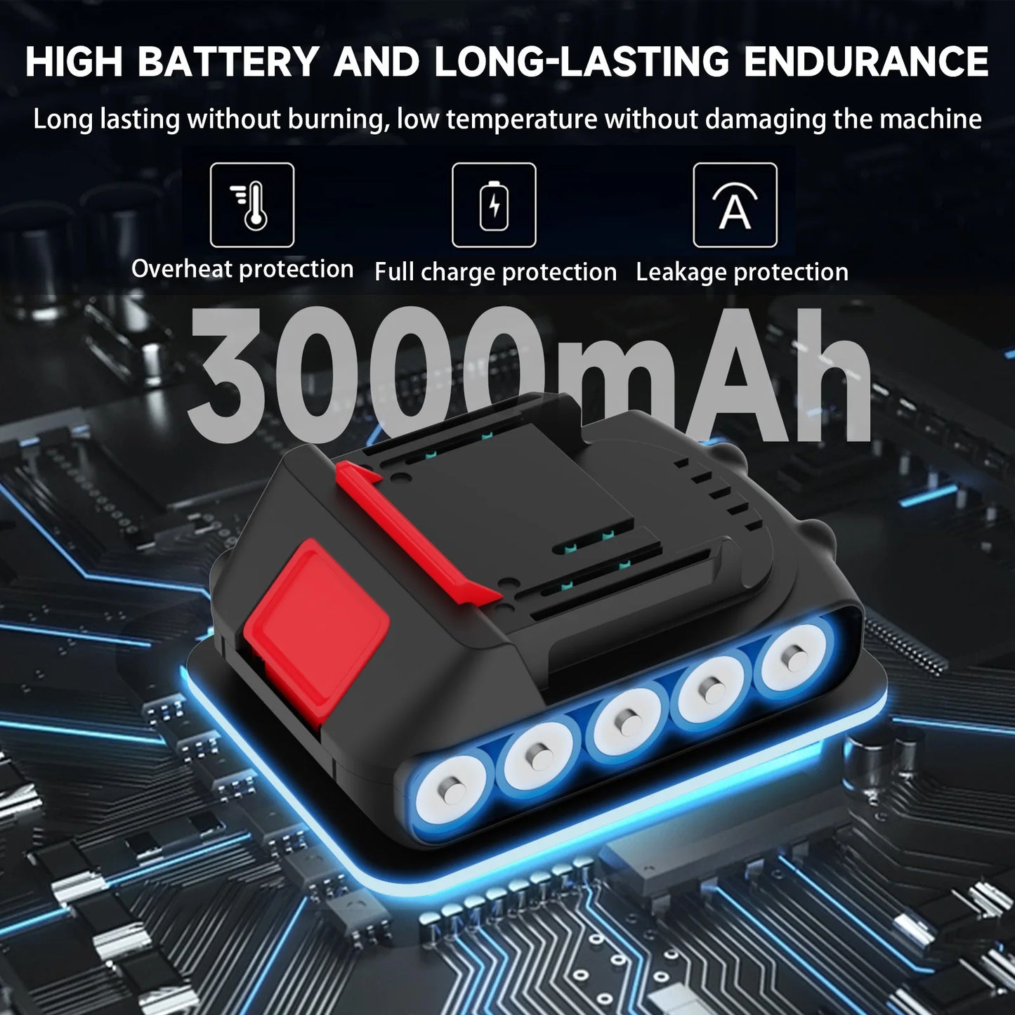 Cordless Electric Paint Spray Gun - 18V Makita Compatible with 2 Batteries