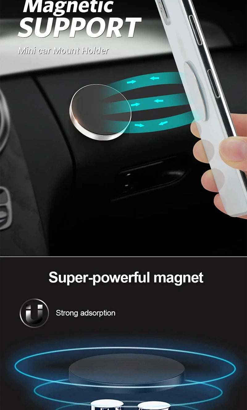 Magnetic Phone Car Holder - Universal Mount Bracket for Safe Driving