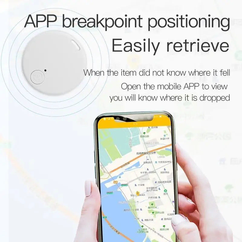 Mini porte-clés avec alarme et localisateur GPS - Étiquette intelligente pour animaux et clés