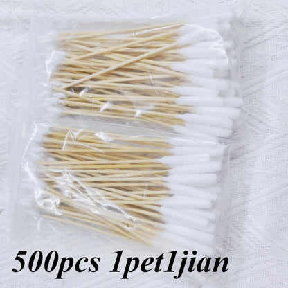 Pet Ear Cleaning Swabs - 50/100/300/500/900/1000pcs - Bascora