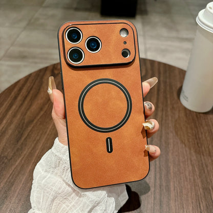 Magnetic Leather iPhone Case - All-Round Camera Protection - Bascora