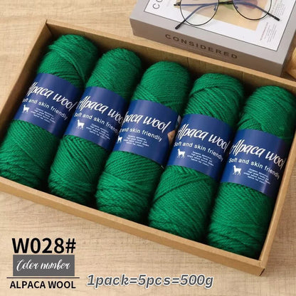 500g Coarse Hand-Weaving Alpaca Wool Yarn