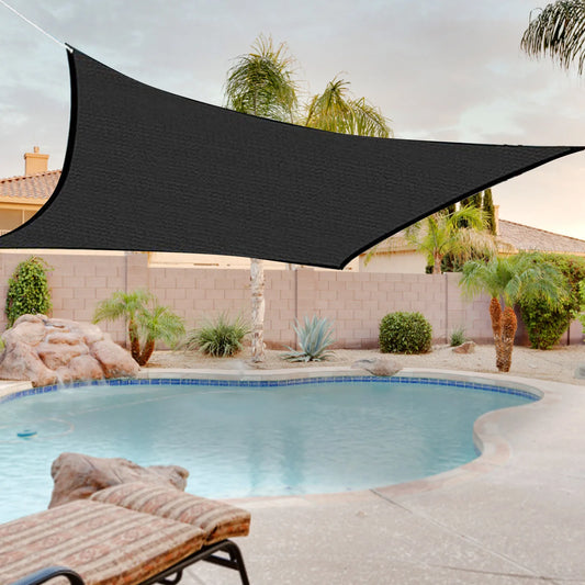 Breathable Sun Shade Sails - Rectangle Outdoor Canopy Awning