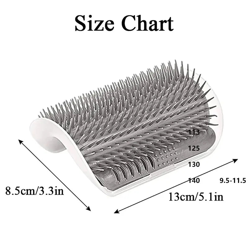 Cat Groomer Post Corner Brush
