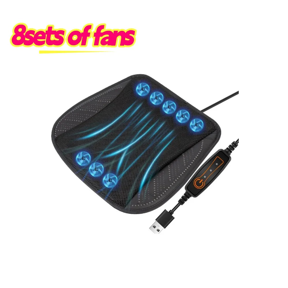Luxury Leather Car Seat Cushion - 54cm Universal