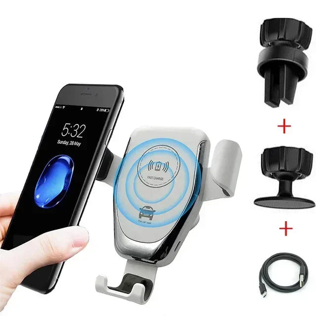 Cargador inalámbrico para coche de 30 W: carga rápida y soporte seguro