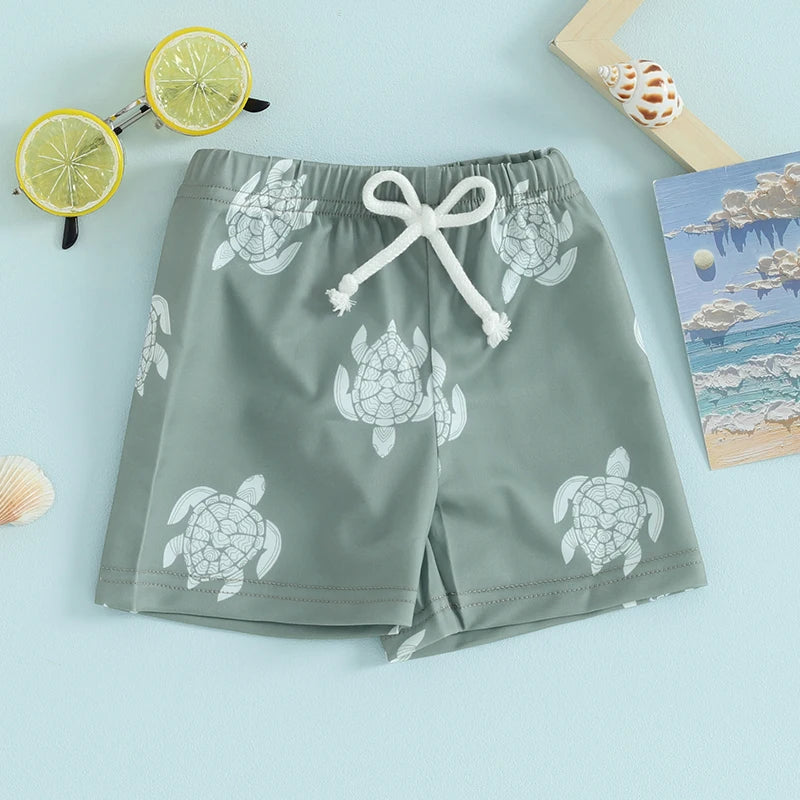 Bañador hawaiano para niños pequeños - Cintura elástica