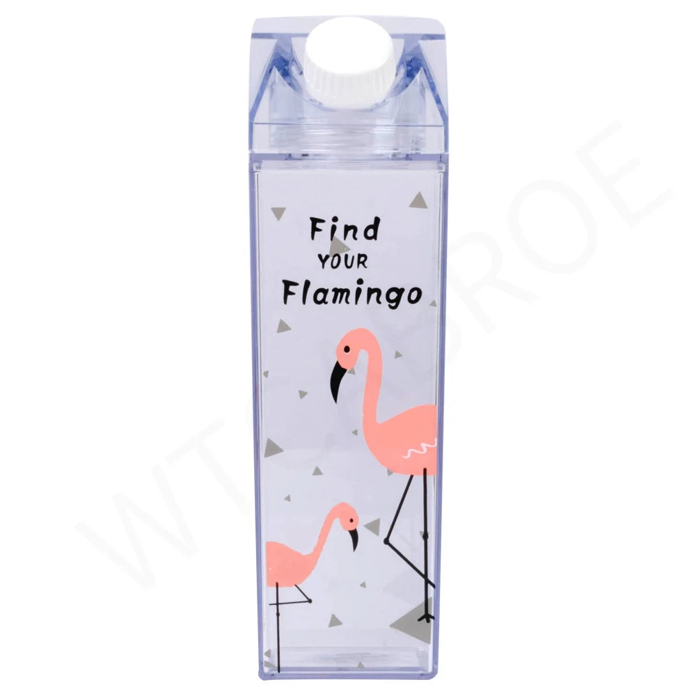 Bouteille d'eau en carton de lait - Gobelet portable transparent