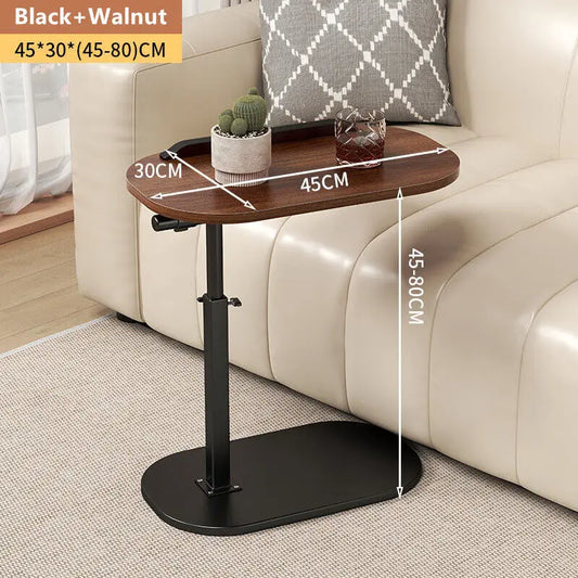 Adjustable C-Shaped Flip Sofa Side Table - Laptop Table