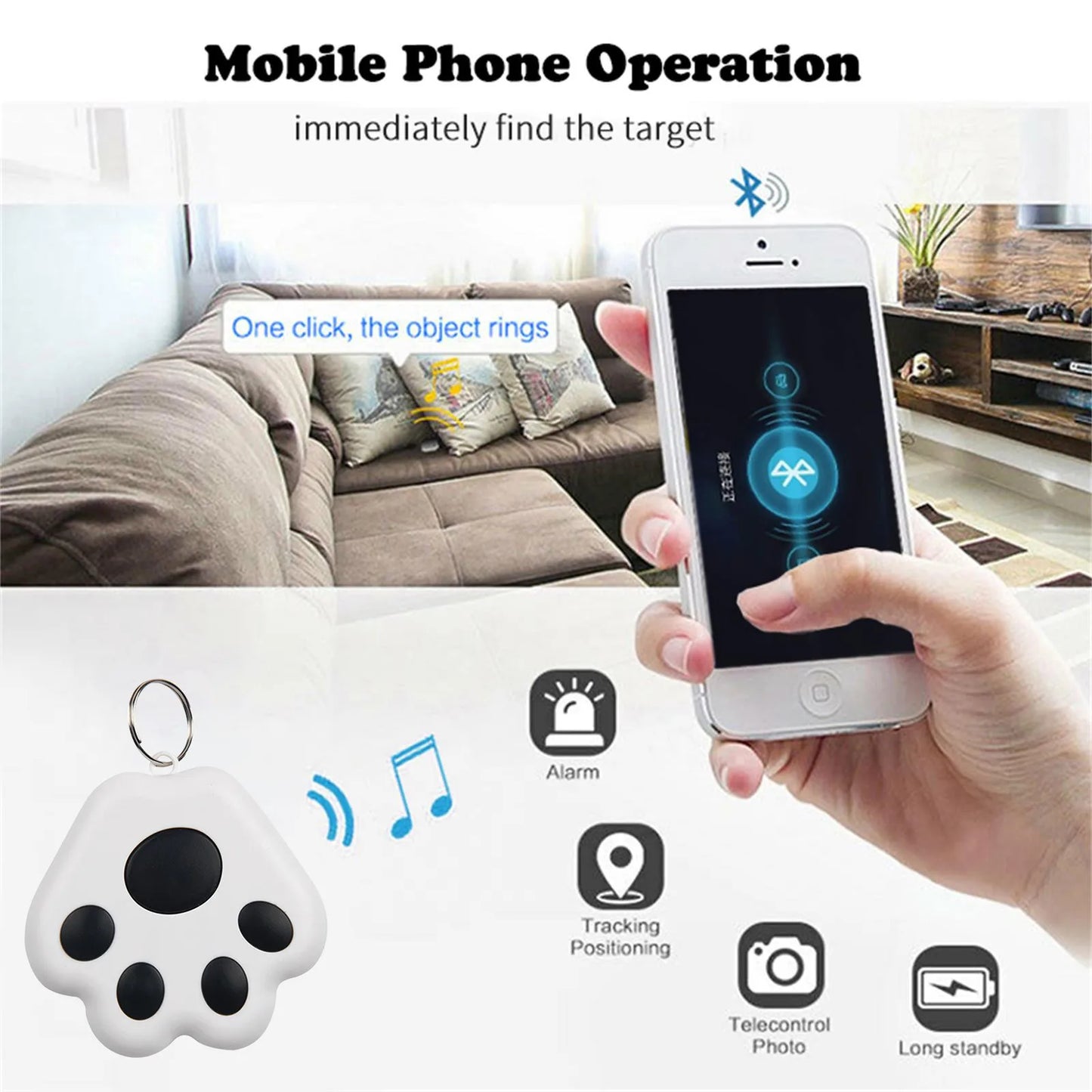 Pet Mini GPS Tracker Bluetooth 5.0