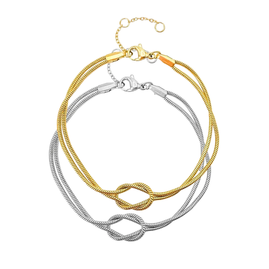 Savaé Design Snake Chain Knot Bracelet