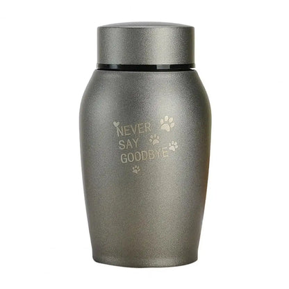 Pet Urn - Stainless Steel Cremation Urn for Dogs and Cats - Bascora