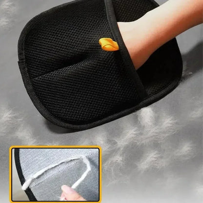 Pet Hair Removal Gloves - Static-Free Grooming & Cleaning Tool - Bascora