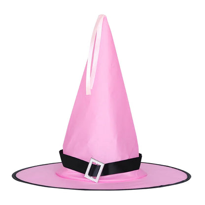 LED Halloween Witch Hat - Flashing Light Starry Sky Decoration - Bascora