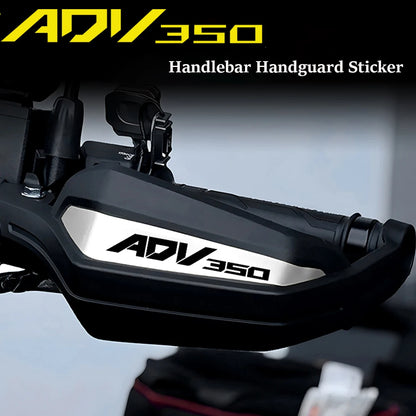 Motorcycle Handlebar Handguard Reflective Sticker - Custom Vinyl Decal - Bascora