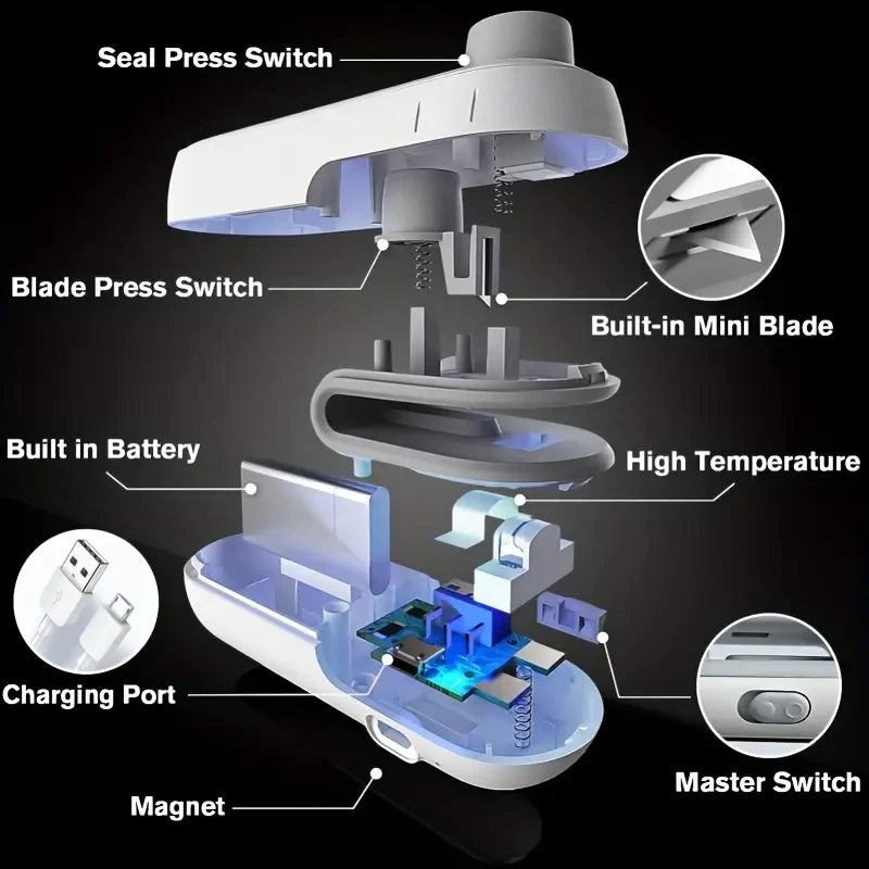 Mini Heat Bag Sealing Machine - Handheld Food Sealer