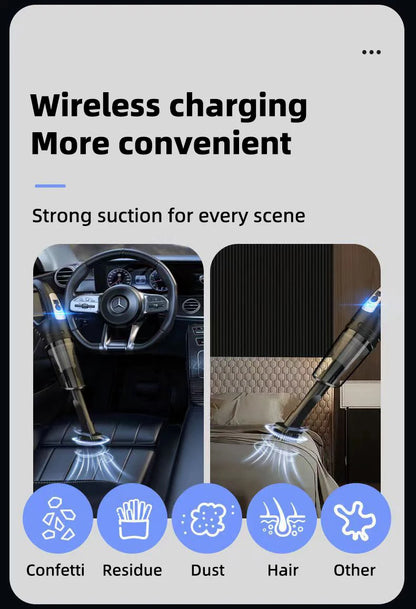 Car Multipurpose Vacuum Cleaner - Rechargeable Handheld - Bascora