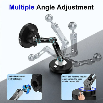 Magnetic Car Wireless Charger Stand - iPhone 15/14/13/12 Mount - Bascora
