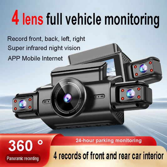 4K HD Hidden Dash Cam - Night Vision - 24/7 Monitor