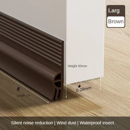 Door Bottom Sealing Strip - Weatherproof Draft Stopper - Bascora