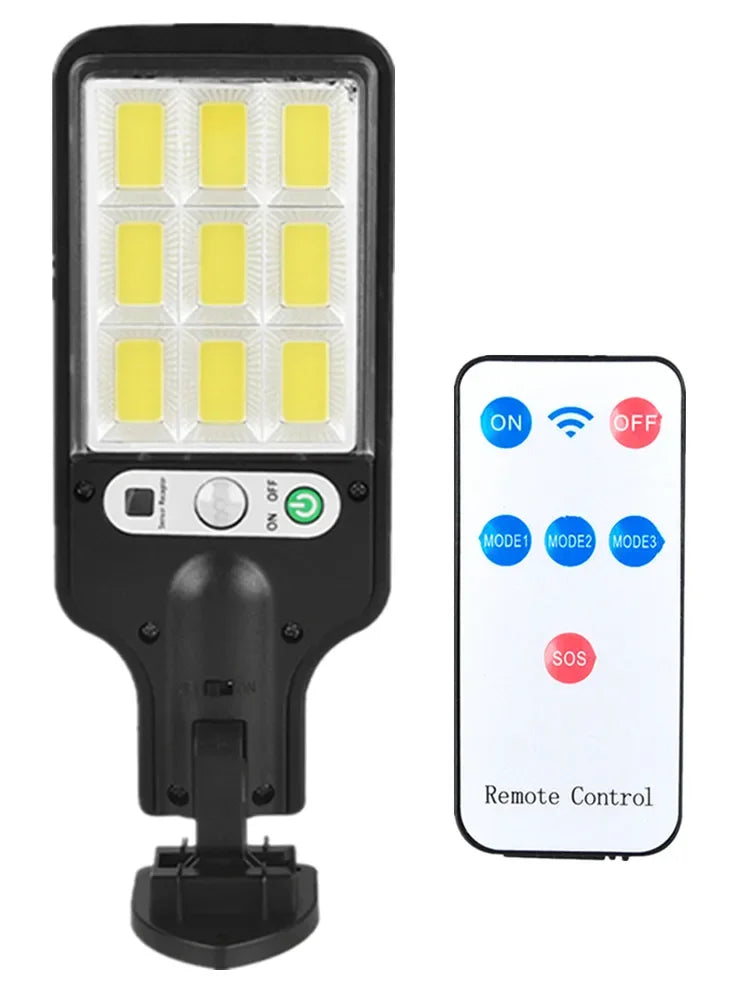 LED Solar Outdoor Remote Control Wall Lamp