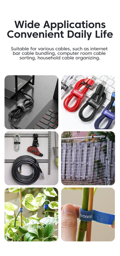 Cable Organizer - USB Cord Protector & Management Tape - Bascora
