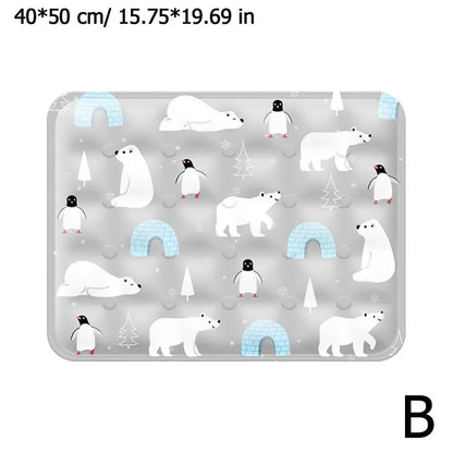 Pet Cooling Mat - Gel Ice Pad for Dogs & Cats - Bascora