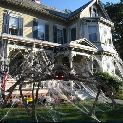 Halloween Giant Black Spider - Haunted House Decoration - Bascora