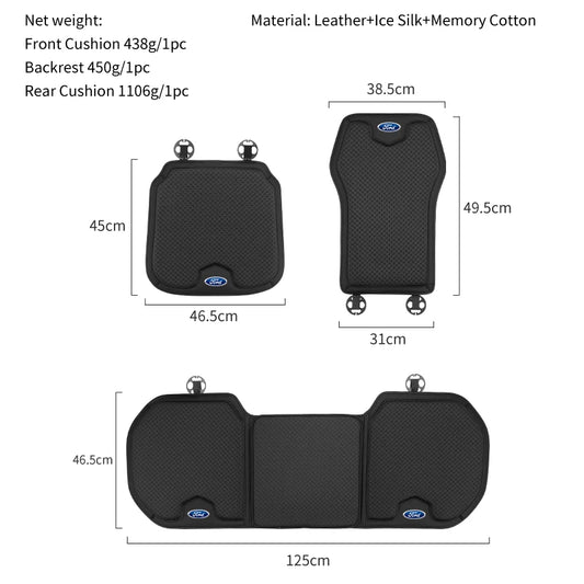 Ford Car Seat Covers - Anti-Slip Protector Set