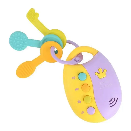 Toddler Car Key Toy - Sound Light Music Remote Safety Education