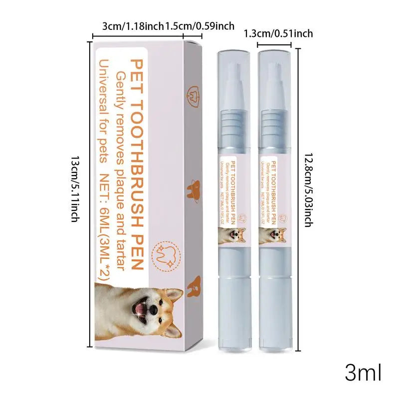 Stylo de nettoyage dentaire pour animaux de compagnie – Haleine fraîche et blanchiment des dents pour chiens et chats