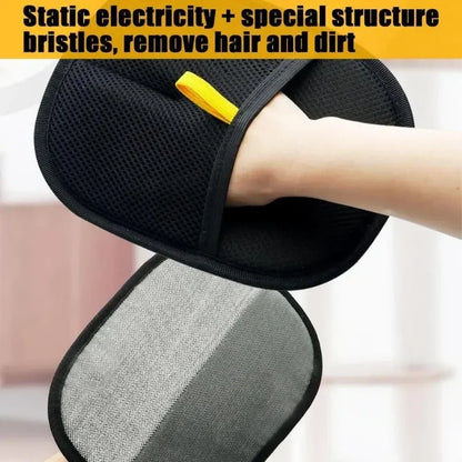 Pet Hair Removal Gloves - Static-Free Grooming & Cleaning Tool - Bascora
