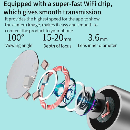 Smart Visual Ear Cleaner with LED Light - Wireless Otoscope