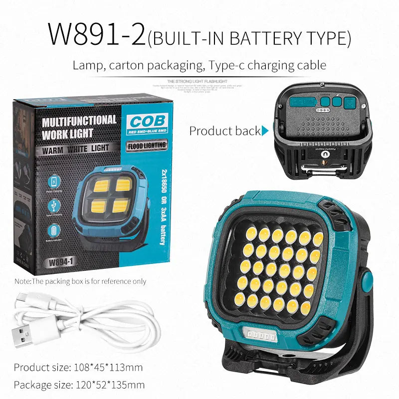 Power Bank Flashlight - 2-in-1 Portable Charger & Light