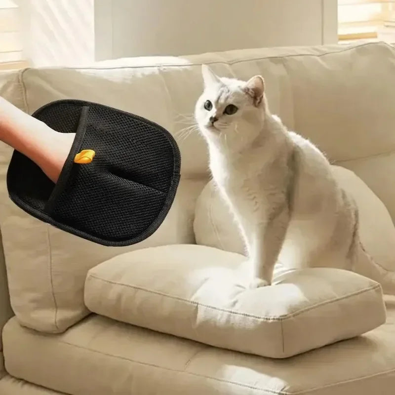 Gants anti-poils pour animaux de compagnie – Outil de toilettage et de nettoyage antistatique