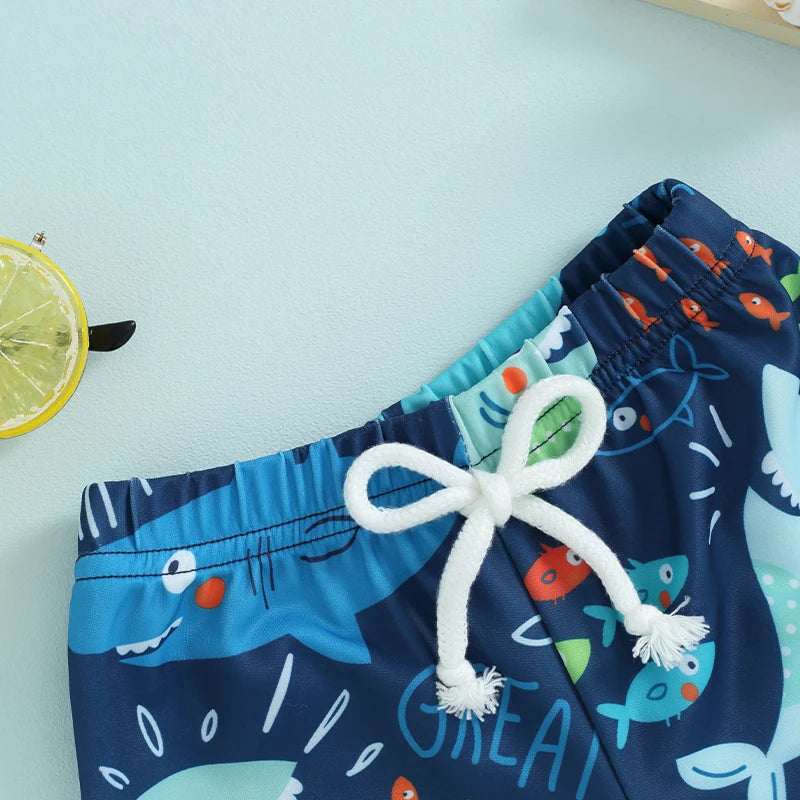 Bañador hawaiano para niños pequeños - Cintura elástica