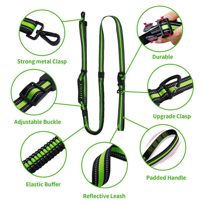 Hands Free Retractable Dog Leash - Bascora