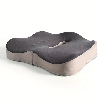 Memory Foam Seat Cushion - 3D Ergonomic Support for Car & Office - Bascora