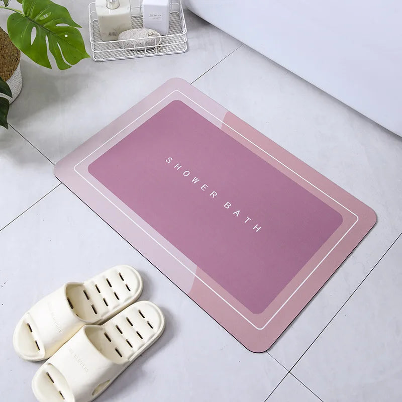 Premium Diatomite Stone Bath Mat - 3.5MM Thick Super Absorbent